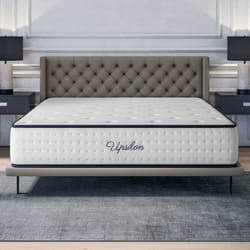 Matelas UPSILON 160x200 cm-Epaisseur 32 cm-Ferme-7 zones de confort-Mousse mémoire adaptative-HR 35 kg-Blue Latex-Face été-hiver