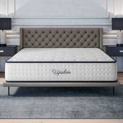 Matelas UPSILON 135x200 cm-Epaisseur 32 cm-Ferme-7 zones de confort en mousse mémoire adaptative-HR 35 kg-Latex-Face été-hiver