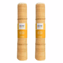 2 rouleaux de cannage en rotin - mailles fines carrées 30 x 50 cm