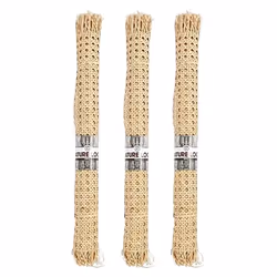 3 rouleaux de cannage - Rotin tressage large 40 x 50 cm