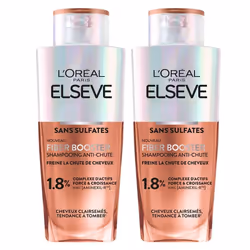 LOréal Paris Elseve Fiber Booster Lot de 2 Shampooings Anti-Chute 2x200ml