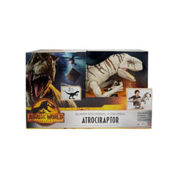 Dinosaure Supe rcolosal Atrociraptor 96 cm - Articulé - Jurassic World - Dino XXL - Set Animaux Préhistorique giganteste + 1 Carte