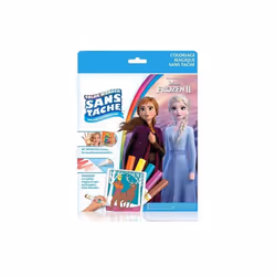 Kit coloriage magique 18 pages et 5 feutres Color Wonder - Ne tache pas - Set creatif Reine des Neiges et carte - Pour Disney