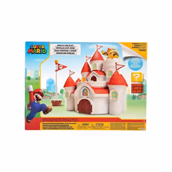 Coffret Grand Chateau Princesse Peach + Figurine Bowser - Royaume Champignon - Set pour Super Mario 16 pièces + 1 Carte Offer ...