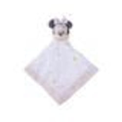 Minnie La Souris : Grand Doudou Plat Lange Blanc Et Rose 40 X 40 Cm - Peluche Disney Pour Enfant Et Bebe - Naissance