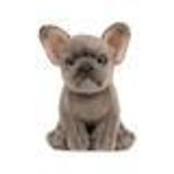Peluche Chiot Bouledogue 18 cm - Chien - Doudou Animal - Set doudou animaux + 1 Carte