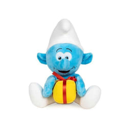 Peluche Schtroumpf Farceur 33 cm - Set Doudou enfant Collection Schtroumpf + 1 carte tigre