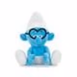 Peluche Schtroumpf A Lunettes 33 cm - Set Doudou enfant Collection Schtroumpf + 1 carte tigre