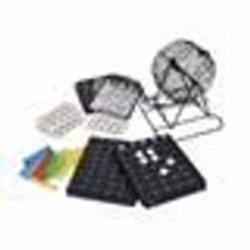 Jeu Loto Bingo complet : Sphere metal 75 boules Plateau tirage Cartons Pions - Traditionnel Classique - Set