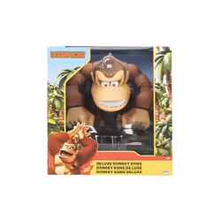 Figurine Donkey Kong articulee Deluxe 15 cm collector - Super Mario Collection - Personnage Singe - Set Jouet et Carte