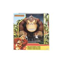 Figurine Donkey Kong articulee Deluxe 15 cm collector - Super Mario Collection - Personnage Singe - Set Jouet et Carte