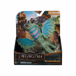 Coffret Dragons Cornebrute Juvénile Avec Battement Des Ailes - Set Figurine Rumblehorn et 1 Carte - Personnage