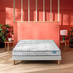 Ensemble Merinos matelas 100% latex Happy Lit sommier Twist et pieds 140x190