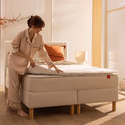 Pack surmatelas 180x200 cm et oreiller confortable Epeda