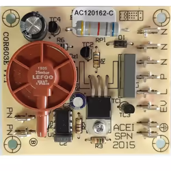 Description générale Carte électronique STD pour bouton poussoir simple de rechange de broyeur SFA SANICOMPACT, référence AC1 ...
