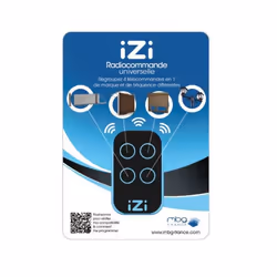 MBG IZI-BLACK télécommande RF sans fil Porte de garage, Éclairage, Moteur de portail coulissant Touches tactiles - Vue supplémentaire 4