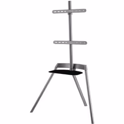 MBG - ART4265T - Support Tv - Trépied - Passes câbles - 40 kilos - 107 à 165 cm - Gris sidéral