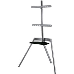 MBG - ART4265T - Support Tv - Trépied - Passes câbles - 40 kilos - 107 à 165 cm - Gris sidéral