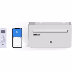 H&b Climatiseur Monobloc Wifi Réversible - 3000w - Blanc