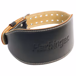Harbinger 6" Padded Leather, Ceintures d’haltérophilie, Adulte, Mâle, Noir, Suédine, XL