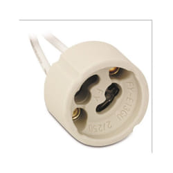 DA821 Douille stEatite GU10 plus fils 15cm teflon - Aurora