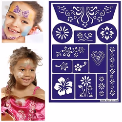 Pochoir de maquillage Grimtout - Fleurs - Marque GRIM TOUT - Pour Enfant - Utilisation Intérieur