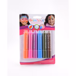 OZ International Blister De 6 Sticks De Maquillage Grim'Tout - Couleurs Arc-En-Ciel
