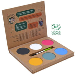 Palette maquillage - GRIM TOUT - Wow - 6 couleurs BIO - Naturel - Assortiment