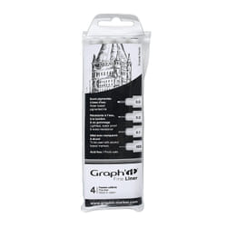 OZ International GRAPH'IT LINER - Pochette de 4 Fine Liners Noir