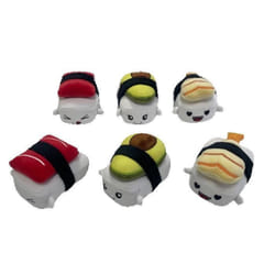 Coussin - Coussin Sushi Contenant 6 Mini Peluches