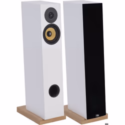 Enceintes - Davis Acoustics - Courbet N°4 - Blanc Satiné - 3 haut-parleurs - Son pur et dynamique