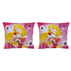 Coussins - DISNEY - Princesse Aurore - Lot de 2 - Rose - Déhoussable - Intérieur