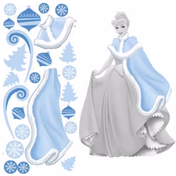 Jemini - Grands stickers muraux hiver pour sticker Cendrillon