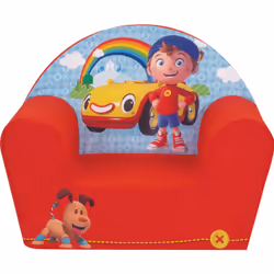 Cijep Oui-Oui - Fauteuil Club, Polyester, Rouge, Multicolore, Garçon, 2 an(s), France, 1 pièce(s)