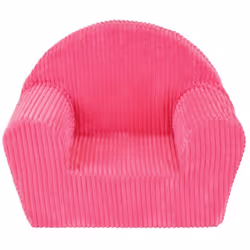 Le fauteuil club en velous côtelé rose est le fauteuil idéal pour les enfants à partir de 3 ans. Adapter à leur taille, confo ...