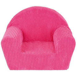 Les Tendances - Fauteuil club velours côtelé rose