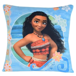 Coussin - Vaiana - 35 x 35 cm - Doux et moelleux - Décoration chambre - Idéal pour sieste