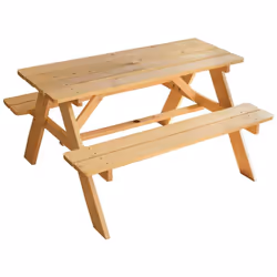 Description générale Cette table en bois pour pique-nique est idéale pour les enfants, leur offrant un espace pour manger, jo ...
