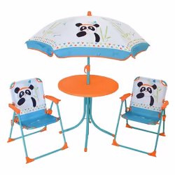 Salon de jardin Panda - Coloris : Bleu et Blanc Collection : Panda Ce superbe mobilier de jardin enfant Panda est très pratiq ...
