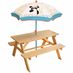 Cette table de pique-nique est parfaitement adaptée aux enfants. Elle s'intégrera parfaitement a tous les jardins grâce a son ...