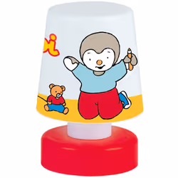 Veilleuse poussoir multicolore T'choupi - 11.5 cm