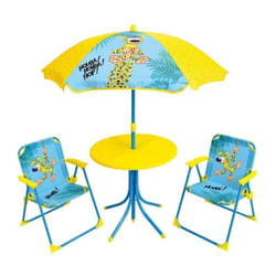 Les Tendances - marsupilami Salon de jardin pour enfants comprenant 1 table, 2 chaises pliantes et 1 parasol