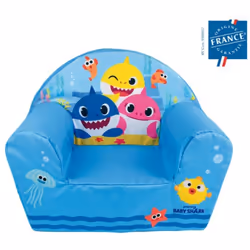 Les Tendances - Fauteuil club Baby Shark bleu ciel