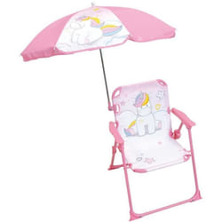 Chaise pliante avec parasol enfant Jemini Licorne
