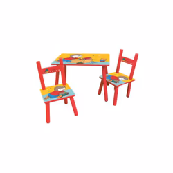 Présentation du Produit La table et les deux chaises Fun House T'Choupi constituent un ensemble parfaitement adapté aux enfan ...