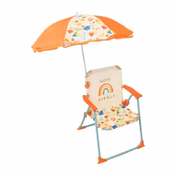 Votre enfant sera heureux de s'installer comme un grand dans le jardin ou sur la plage dans cette jolie chaise décorée de jol ...