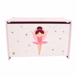 Votre petite fille sera ravie de ranger ses jouets dans ce coffre a jouets a l'effigie de sa danseuse Ballerine préférée - Di ...