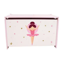 Cijep - Coffret a jouets en bois - Danseuse Ballerine - fun house - H.40 x L.58 x P.36 cm