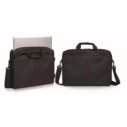 WE Classic 15.6" Sac Messenger Noir, Rouge