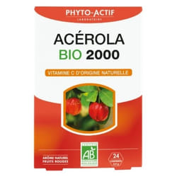 Phyto-Actif Acérola 2000 Bio 24 Comprimés